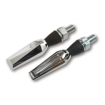 cafe 4 racer -  Motone ICON LED T/S Indicator Turn Signals - PAIR - Black - M8 - Motone Standard indicators 