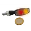 cafe 4 racer - HIGHSIDER LED taillight / indicator unit BLAZE, metal housing black clear lens, pair, E-mark - Highsider 2in1 and 3in1  4054783032020