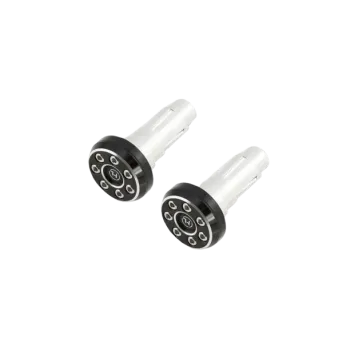 cafe 4 racer - LSL Sport-Match handlebar clamps silver - ABM Bar Ends 