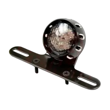 cafe 4 racer - Bates style LED taillight. Chrome. Smoke lens - MCS LED Rear lights 