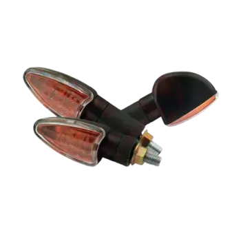 cafe 4 racer - LED Indicator SPARK Black Aluminum M8 Pair L 48 x W 20 x - HS MOTO Germany Standard indicators 4251352608185
