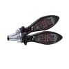 cafe 4 racer - LED-Blinker "Micro Space DARK" - HS MOTO Germany Standardní ukazatele směru 