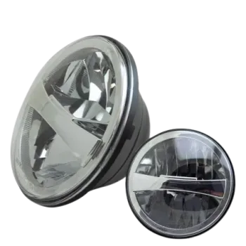 cafe 4 racer - Jasný 7-palcový LED svetlomet. Čierna - MCS LED svetlá 