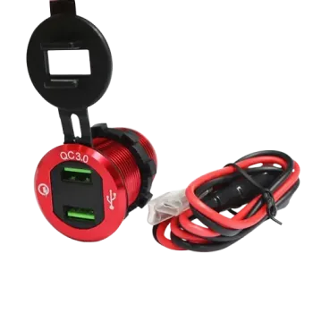 cafe 4 racer USB port  custom bike parts 