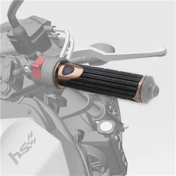 cafe 4 racer - "D-Version" gumové gripy medená - HS MOTO Germany 22mm & 7/8 inch 4251352632302