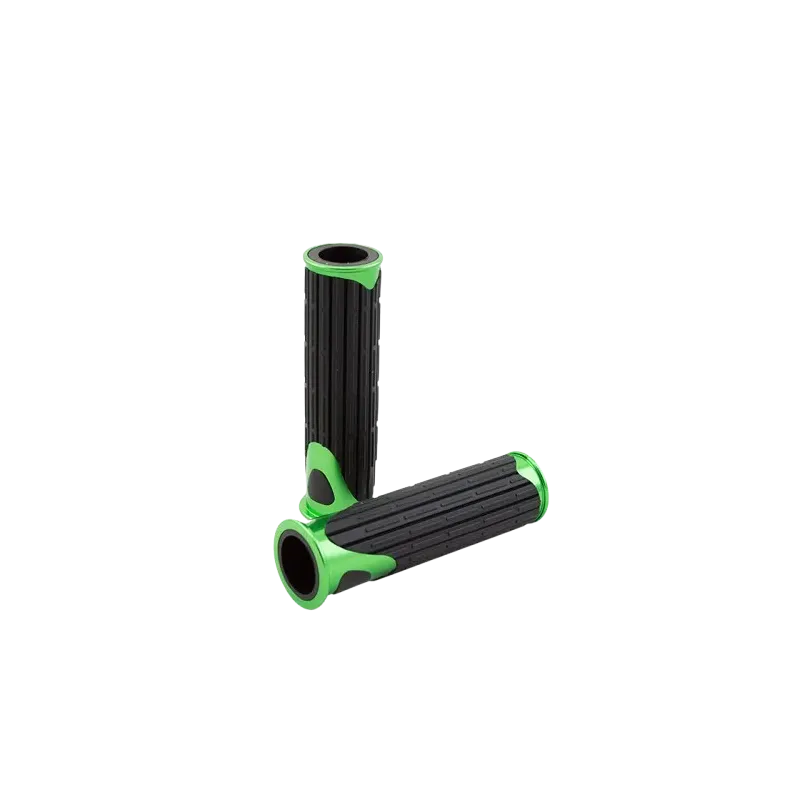 cafe 4 racer -  Rubber grip "D-Version" green - HS MOTO Germany 22mm & 7/8 inch 4251352632289