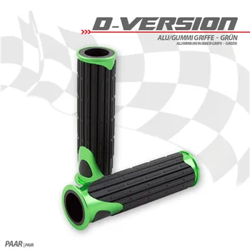 "D-Version" gumové gripy zelená