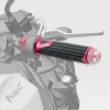 cafe 4 racer -  Rubber grip "D-Version" red  - HS MOTO Germany 22mm &  7/8 inch 4251352632289