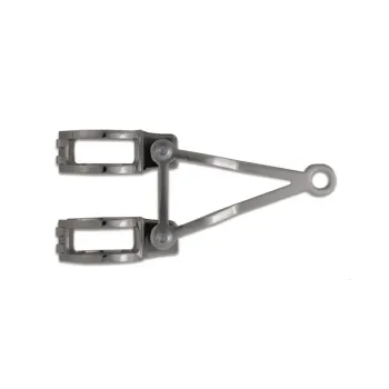 cafe 4 racer - Sada držiakov lampy CNC dlhá čierna Ø: 49mm 4 svorky a 2 držiaky - Daytona Držiaky svetlometov 4251352631589