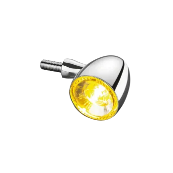 cafe 4 racer - Cateye mini turn signals 40mm stem, black with amber lens - MCS Standard indicators 