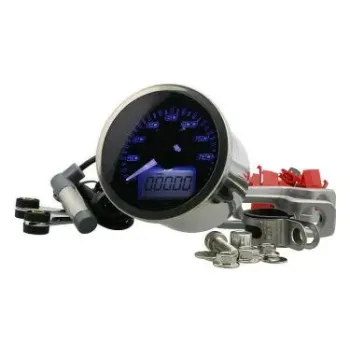 cafe 4 racer - Motogadget tachometr motoskop tiny speedster, leštěný - Motogadget Digitální rychloměry  4054783045907