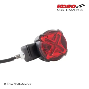 cafe 4 racer - LED taillight with brake light function, GT-02S clear lens e-mark approval - Koso LED Rear lights 