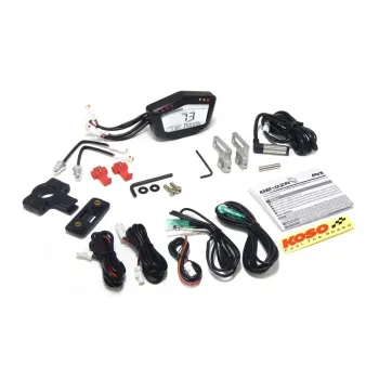 cafe 4 racer - KOSO Digital rev counter DARK, incl. holder - Daytona Digital speedometers 4260303010847