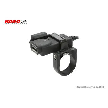 cafe 4 racer - KOSO USB charging socket with safety shutdown - Koso USB socket 4054783301522