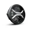 cafe 4 racer - KOSO LED headlight Zenith with parking light, black - Koso Headlights side mount 4054783254392