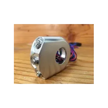 cafe 4 racer - CNC Machined Billet Aluminum Handlebar Mount Switch - POLISHED - MAX-INC  22mm & 7/8 inch 