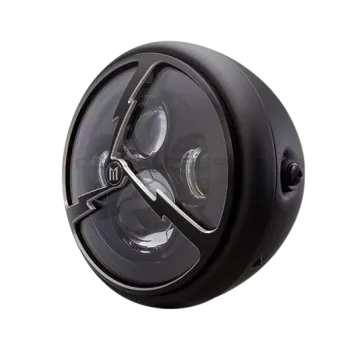 cafe 4 racer - 7" matně černý šestihranný kryt mřížky světlometů LED - MAX-INC  Světla LED 