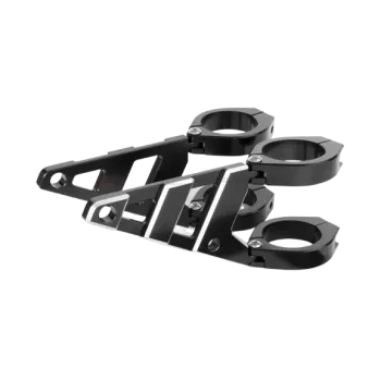 cafe 4 racer - Držák světla 41mm černý s otvorem pro smerovky - Cafe4Racer Držáky světlometů 