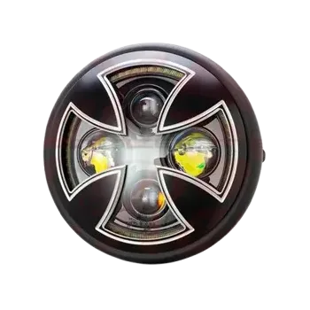 cafe 4 racer - 5 3/4 černá LED vložka - MAX-INC  Světla LED 