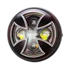 cafe 4 racer - 7" LED světlomety s DRL Halo Maltézský kříž - MAX-INC  Světla LED 