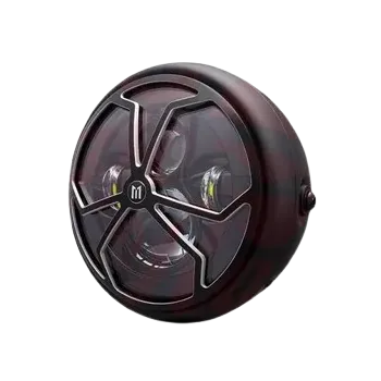 cafe 4 racer - KOSO LED světlomet THUNDERBOLT s parkovacím světlem, černý - Koso Přední světla s bočním uchycením 4054783254392