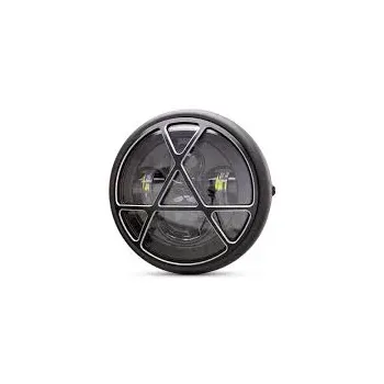 cafe 4 racer - 7 INCH BRITISH STYLE HEADLAMP - MCS Headlights side mount 