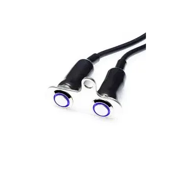 cafe 4 racer - 12 mm Push Button Polished - Rebelmoto Universal 