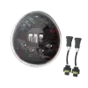 cafe 4 racer - Oval Harley style Headlight Led Headlamps insert black - Cafe4Racer LED Headlight & inserts 