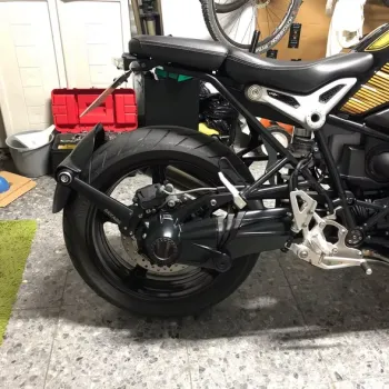 cafe 4 racer - Rear Fender Aluminum & Plastic for BMW R NINET 14-18 black - Cafe4Racer Front & rear fenders  