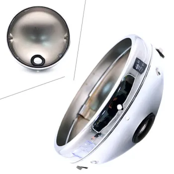 cafe 4 racer - 7" Headlight housing chrome - side mount - Cafe4Racer Headlight housing  