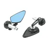 cafe 4 racer - Flat Design CNC Bar End Mirror Type 1 - Cafe4Racer Bar end mirrors 
