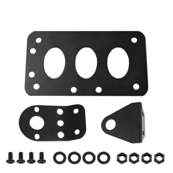 cafe 4 racer - winker clamp, 2 pcs., black 27-36 mm, pair -  CNC aluminum housing & brackets 