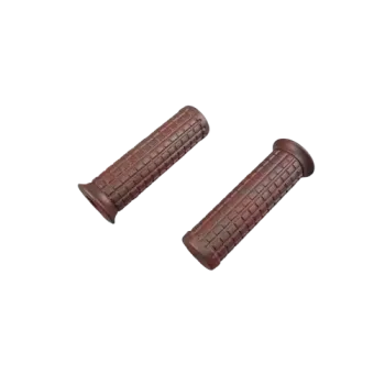cafe 4 racer - Grip guma "Diamond" 1 palec / 25,4 mm Černá Délka: 125 mm Uzavřená - HS MOTO Germany 25,4mm & 1 inch  4251352632418