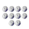 cafe 4 racer - Stainless Steel nut M6 10pcs with nylon inserts - Cafe4Racer Screw nuts sets pins orings 