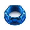 cafe 4 racer - Alu Stem NUT  blue - Cafe4Racer Steam NUT 