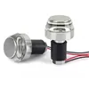 cafe 4 racer - 2PCS Motorcycle Handlebar LED Turn Signal Grip Bar End Lights silver CNC - Cafe4Racer Bar end indicators 