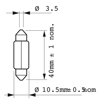 Žiarovka Philips Festoon T10,5X43