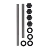 cafe 4 racer - Screws4Bikes TB.HD.4.swm Sada šroubů pro horní a dolní uchycení palivové nádrže matná černá – HD Sportster 04-20 - Screw4bikes Šrouby & sety 