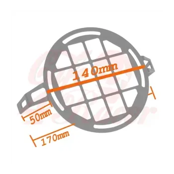 cafe 4 racer - 18cm  Retro Grill chránič predného svetla style01 - Studiofibre Mriežky svetiel 
