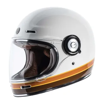 cafe 4 racer - T-1 TORC  Retro Full Face Helmet Iso Bars - TORC Helmets  T-1 