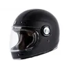 cafe 4 racer - T-1 TORC  Retro Full Face Helmet  Flat Black - TORC Helmets  T-1 