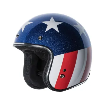 cafe 4 racer - T-50 ECE otevřená přilba lesklá Root Beer Megaflake - TORC Helmets  T-50  