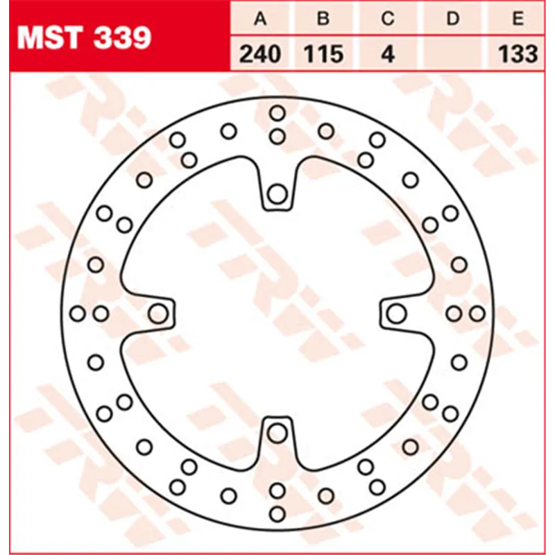 cafe 4 racer - Brzdový kotouč TRW Lucas MST339, pevný - TRW Brzdové kotouče 3322937355174