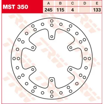cafe 4 racer Brake discs custom bike parts 