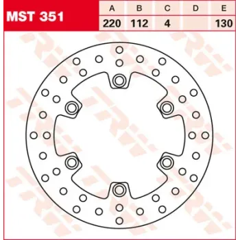 cafe 4 racer Brake discs custom bike parts 