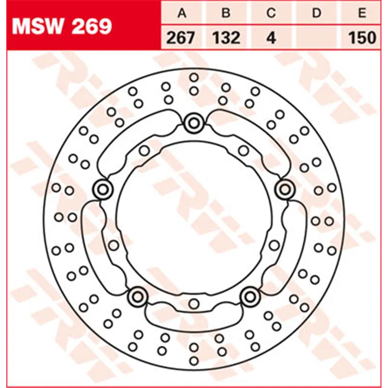cafe 4 racer - TRW Lucas Brake Disc MSW269 Floating - TRW Brake discs 3322937884445