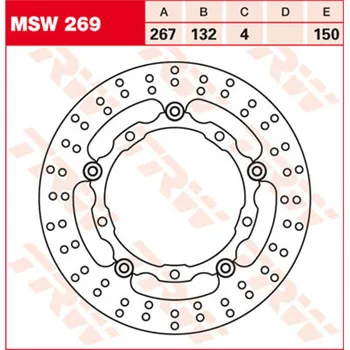 cafe 4 racer - TRW Lucas Brake Disc MSW269 Floating - TRW Brake discs 3322937884445