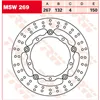cafe 4 racer - TRW Lucas Brake Disc MSW269 Floating - TRW Brake discs 3322937884445