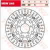 TRW Lucas Brake disc MSW248, floating