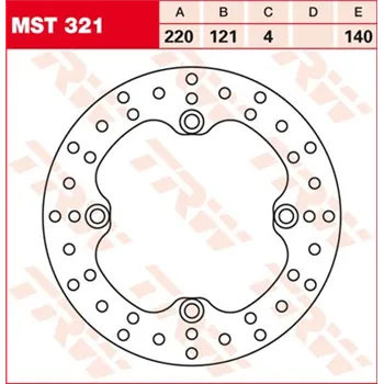 cafe 4 racer Brzdové kotouče  custom bike parts 